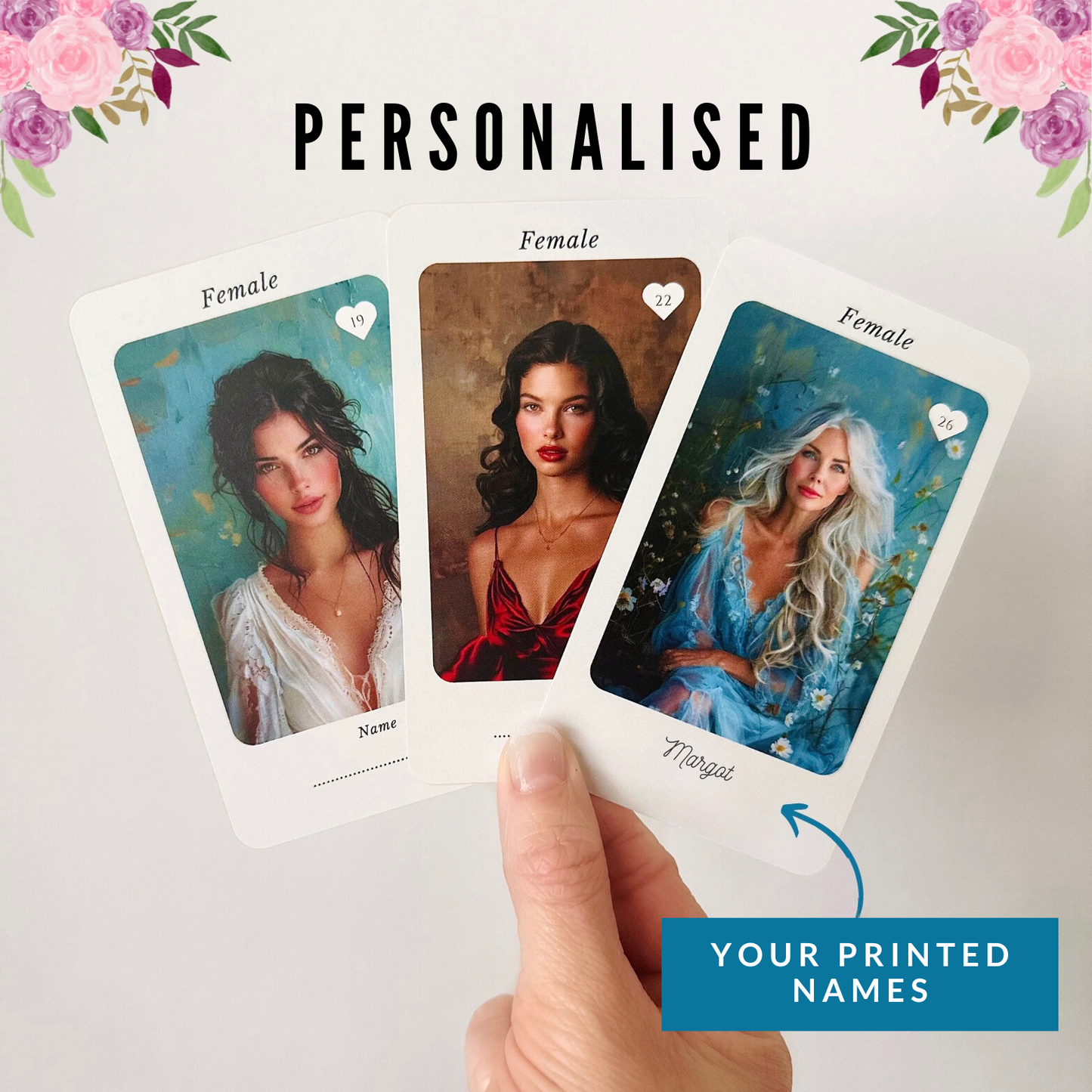 Personalised Oracle Deck Charecters | Add On Cards